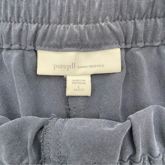 Pure J. Jill Sand Washed Light Weight Pull On Pants Women's Size Large Petite - Picture 3 of 9